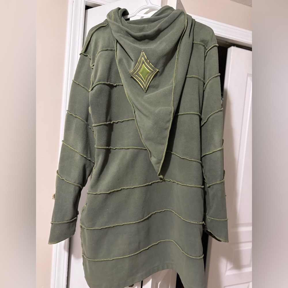 Elf/fairy Green Hooded Sweater/Jacket Size L - Picture 2 of 10